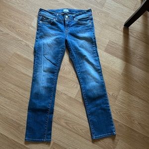 Hudson Jeans, cropped with mid rise waist, lightly used.